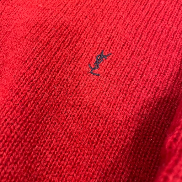 YSL Vintage Women’s Yves Saint Laurent 100% Wool Sweater M - Picture 4 of 6